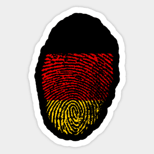 Germany Flag - German Flag Fingerprint Sticker